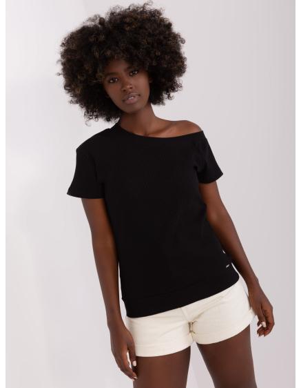 Dámská halenka s asymetrickým výstřihem NICOLASA černá