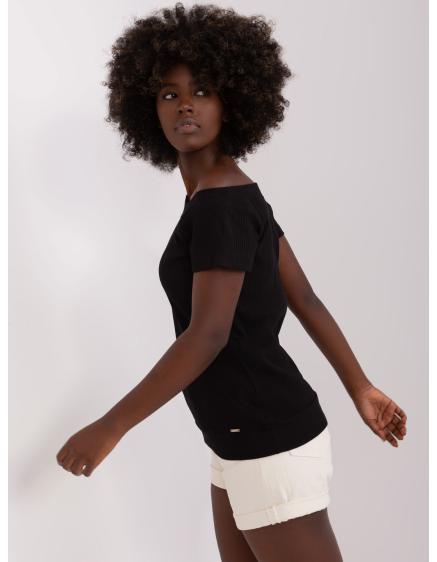 Dámská halenka s asymetrickým výstřihem NICOLASA černá