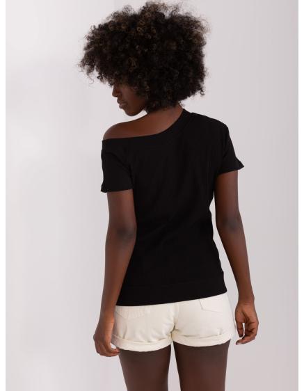 Dámská halenka s asymetrickým výstřihem NICOLASA černá