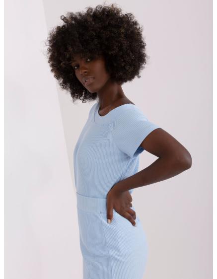 Dámská halenka s krátkým rukávem NATANIEL světle modrá 