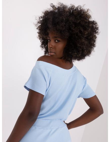 Dámská halenka s krátkým rukávem NATANIEL světle modrá 