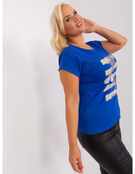 Női plus size blúz NATASA kobaltkék