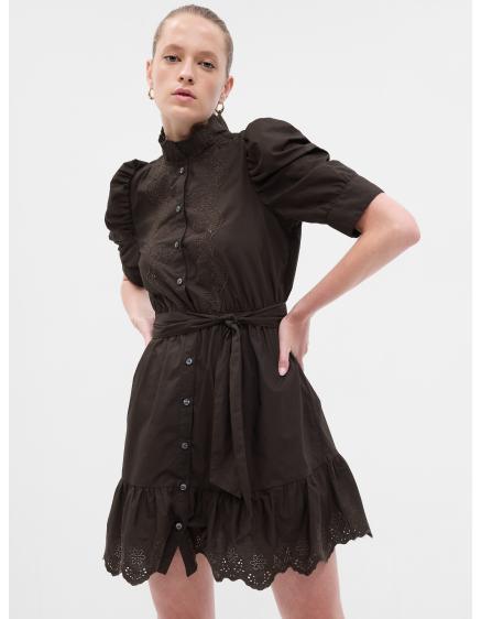 Mini ruha fodros ujjakkal