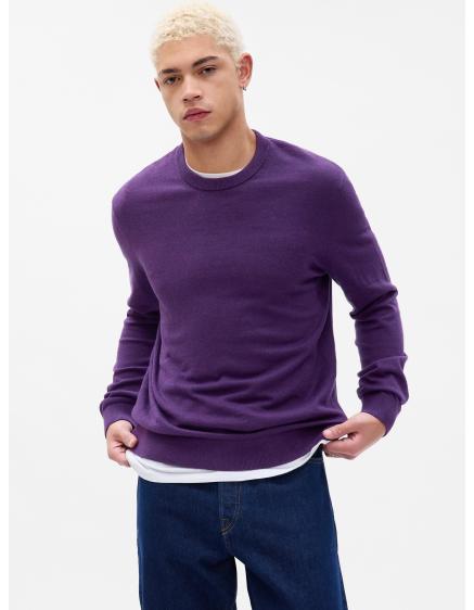 Sima kerek nyakú pulóver