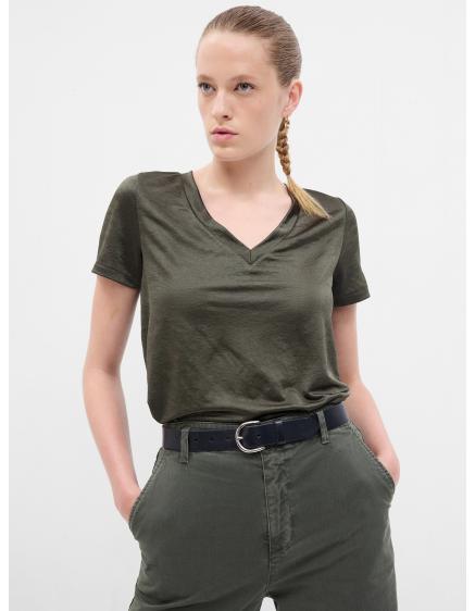 Tričko s výstřihem do V