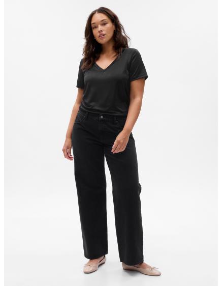 Tričko s výstřihem do V