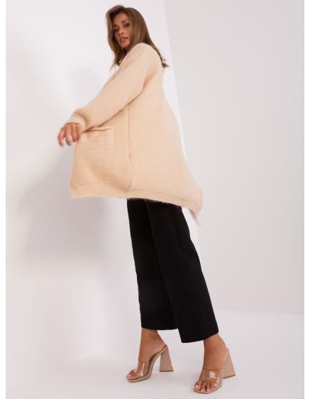 Női oversize pulóver VERAS bézs