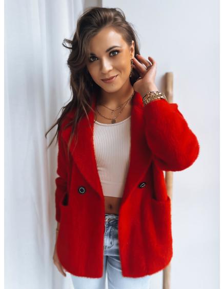 Dámský kabát CREME červený