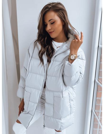 Dámska oversize bunda DAYTON svetlosivá