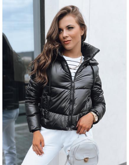 Női rövid télikabát LOLAROSE fekete