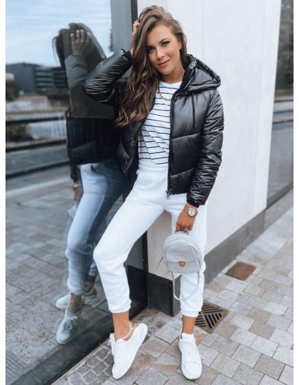 Női rövid télikabát LOLAROSE fekete