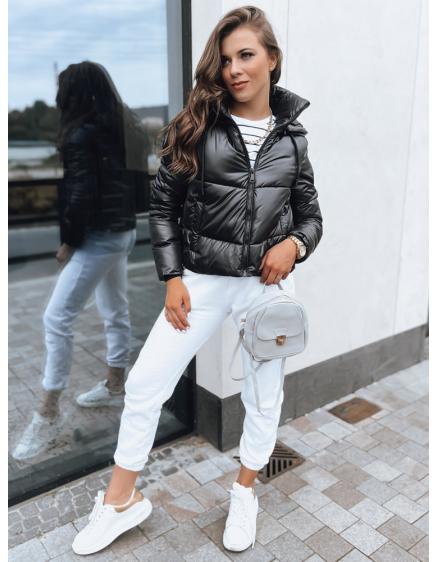 Női rövid télikabát LOLAROSE fekete