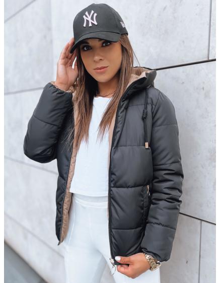 Dámska obojstranná páperová bunda VICTORIA SNUG čierna