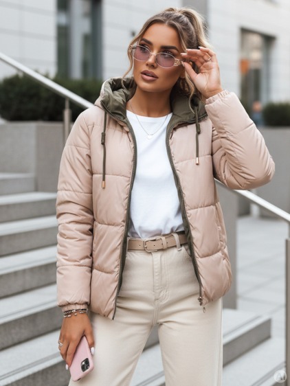 Dámska obojstranná páperová bunda VICTORIA SNUG zelená – fotografie produktu 2