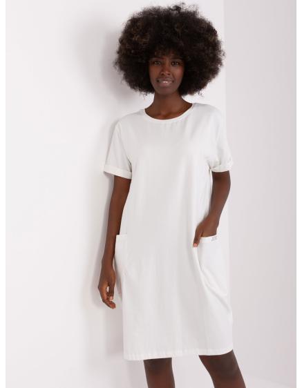 Dámske šaty po kolená BIRA ecru