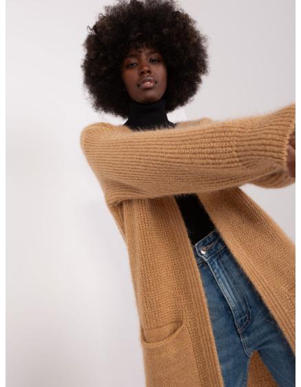 Női kardigán zsebekkel PIPA barna