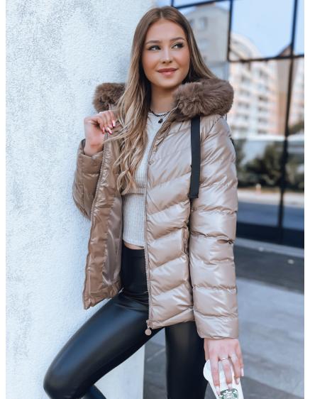 Női télikabát MIRIAL sötét bézs