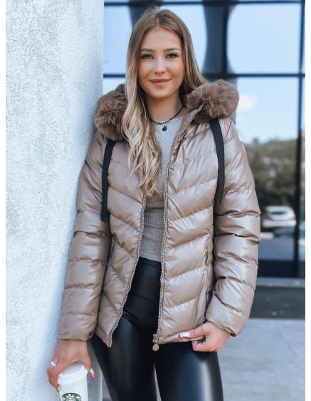 Női télikabát MIRIAL sötét bézs