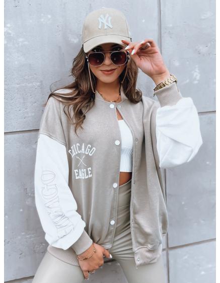 Dámska bunda bomber OLDSCHOOL CHICAGO tmavá béžová