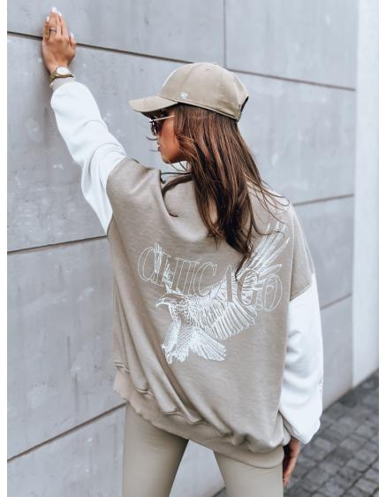 Dámska bunda bomber OLDSCHOOL CHICAGO tmavá béžová