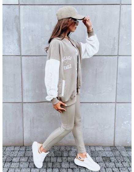 Dámska bunda bomber OLDSCHOOL CHICAGO tmavá béžová