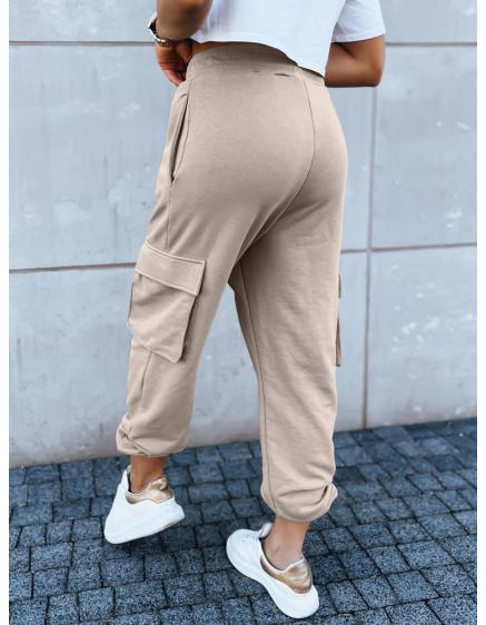 Dámské tepláky BAGGY béžové