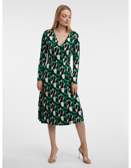Zöld női mintás ruha