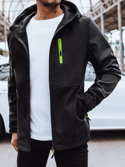 Férfi softshell kabát kapucnival ITOS fekete