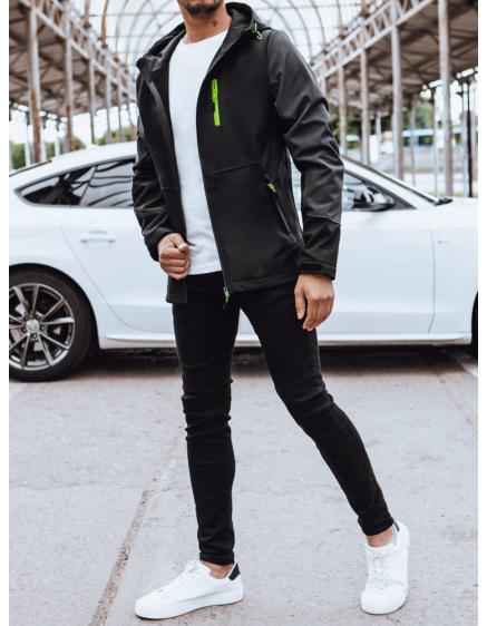 Pánská softshellová bunda s kapucí ITOS černá