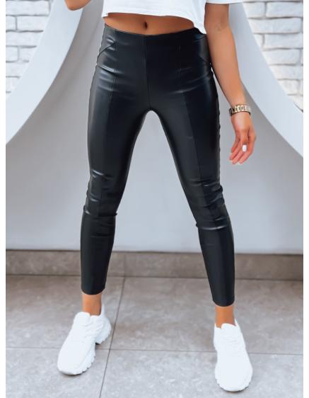 Női bőr leggings GALACTIC GAZE fekete