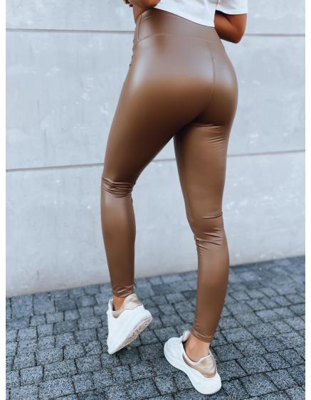 Női viaszos leggings EDIT barna