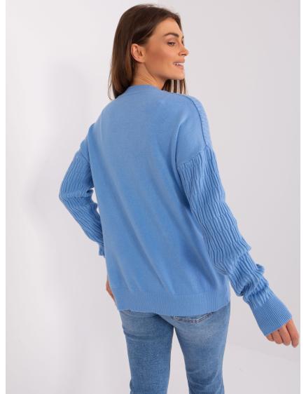 Dámský svetr se vzory ABERDEEN modrý