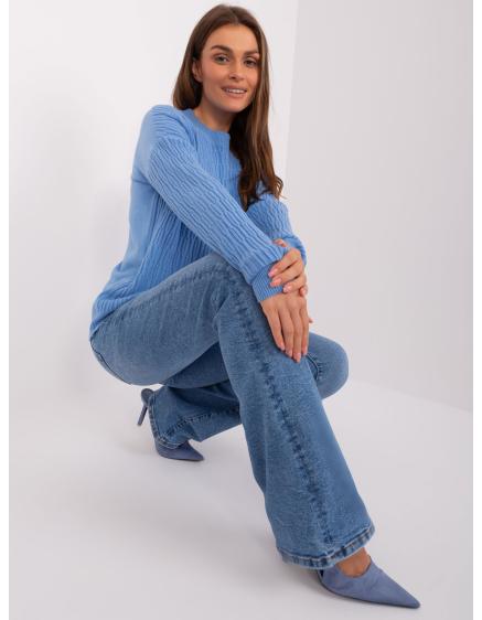 Dámský svetr se vzory ABERDEEN modrý