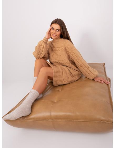 Női ruha sállal ABBEY barna