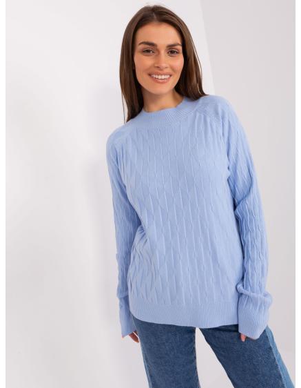 Dámský svetr s bavlnou RIMA světle modrý 