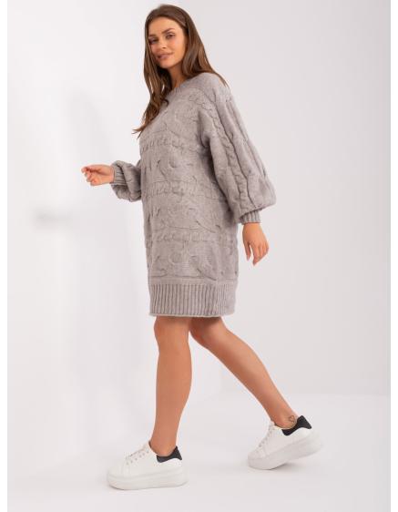 Női térdig érő ruha AILI szürke