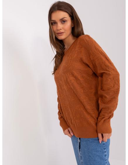 Dámský svetr s dlouhým rukávem AIRIS světle hnědý