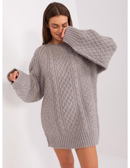 Dámské šaty s kosticemi ALGERA šedé 