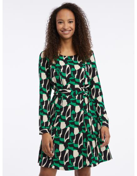 Zöld női mintás ruha