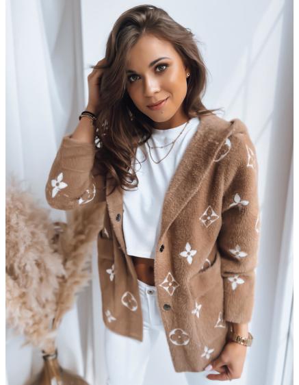 Dámská bunda z alpaky FORTY světle hnědá