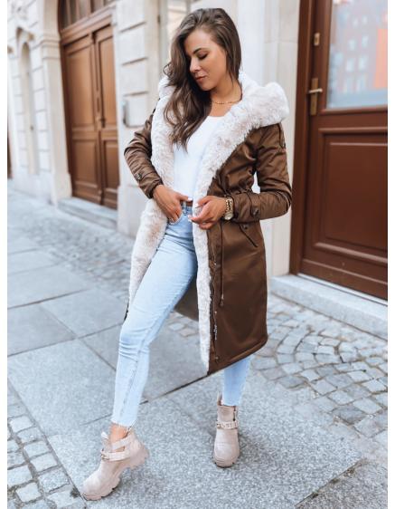 Női téli parka kabát HARPERSOFT kávé
