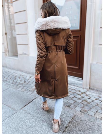 Női téli parka kabát HARPERSOFT kávé