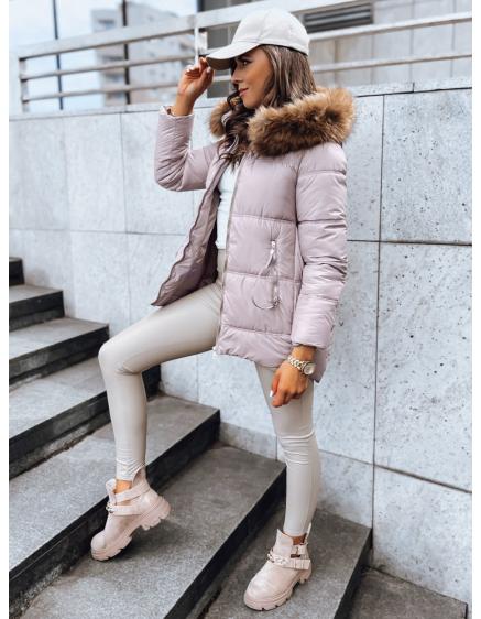 Dámska prešívaná zimná bunda AMBER DAWN béžová