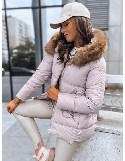 Dámska prešívaná zimná bunda AMBER DAWN béžová