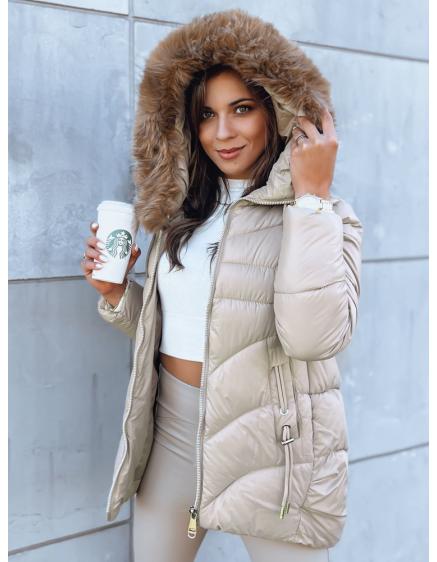 Dámsky zimný kabát INDIGO STAR béžový