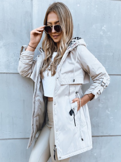 Dámska bunda parka STARK STYLE svetlo béžová