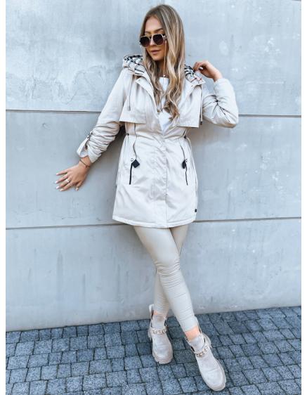 Dámská bunda parka STARK STYLE světle béžová