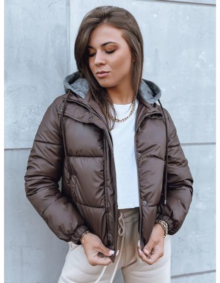 Dámská prošívaná bunda KHALEESI kávová
