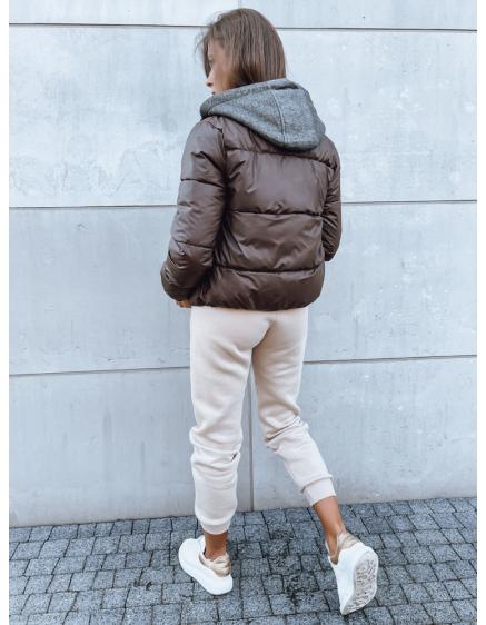 Dámská prošívaná bunda KHALEESI kávová