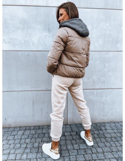 Dámská prošívaná bunda KHALEESI hnědá